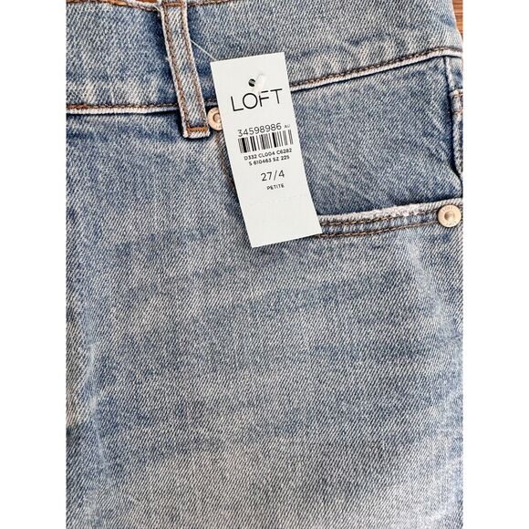 Loft High Rise Cut Off Denim Short Size 27 - Picture 7 of 7